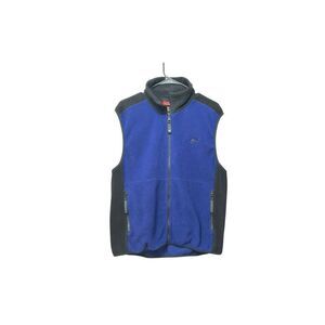 Helly Hansen Blue Black Fleece High Neck Vest Men's Large